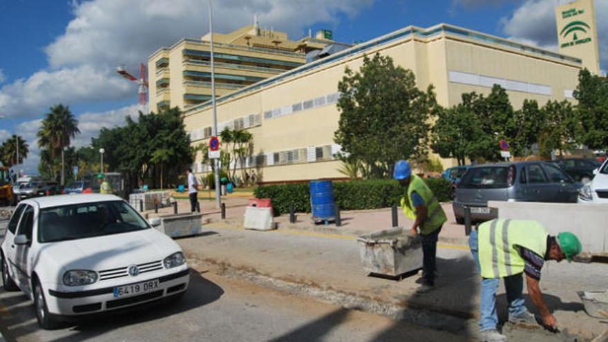 Las obras del Hospital Costa del Sol de Marbella están paralizadas por problemas presupuestarios.