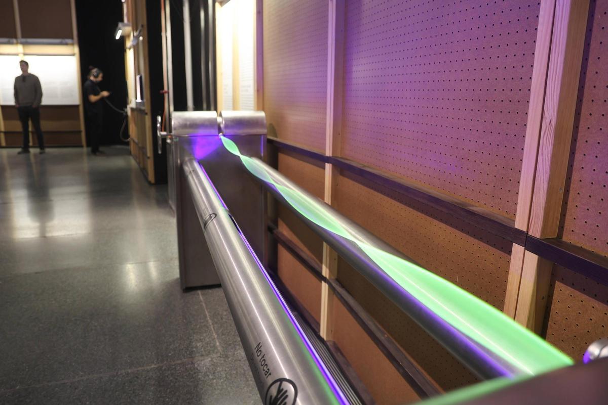 Parte de la exposición 'Música y matemáticas' del CaixaForum.