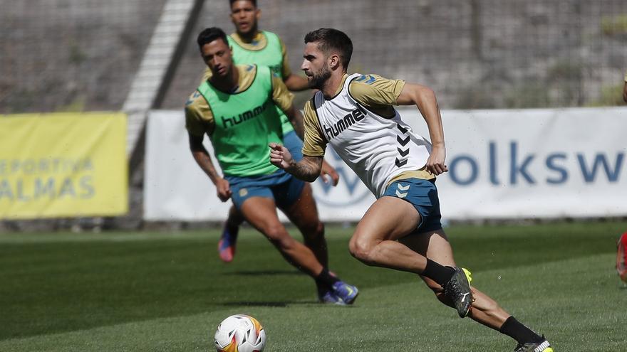 Pejiño completa su primer entrenamiento tras su recuperación del pubis