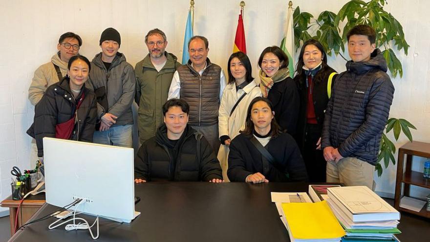 Estudiantes coreanos de arquitectura de la facultad de Oporto visitan el Castro Tecnolóxico de Lalín