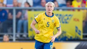 Nilla Fischer con la selección de Suecia