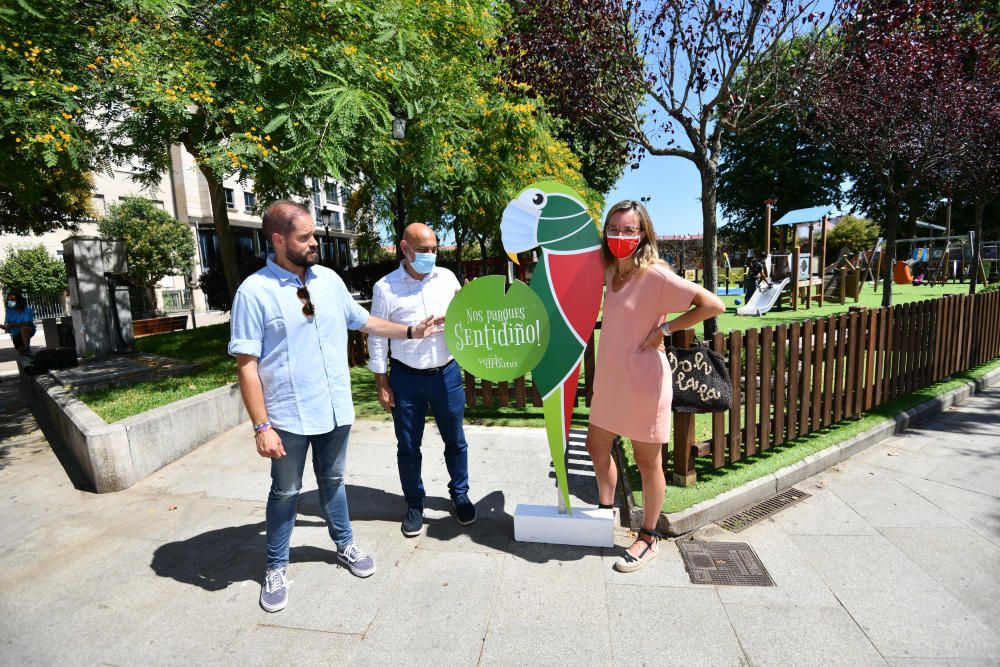 Los niños regresan a los parques de Pontevedra