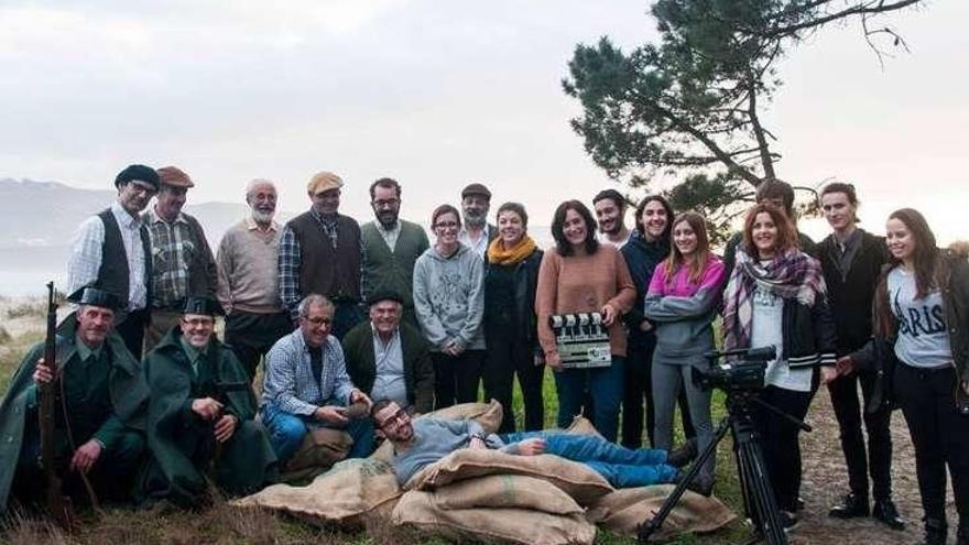 O equipo do documental &quot;15 Pesetas por Frete&quot;.