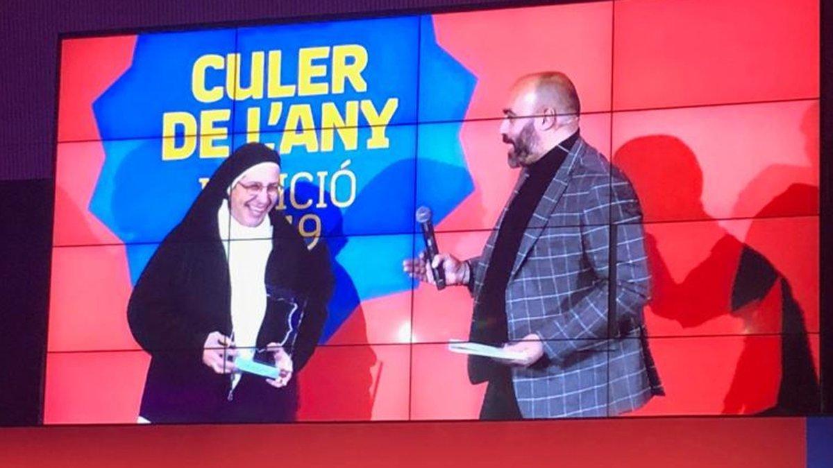Sor Lucía Caram recogió el premio Culé Especial