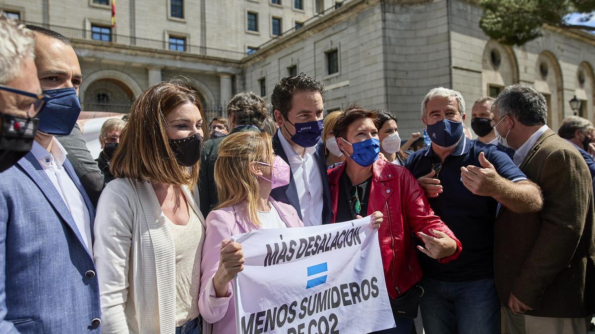 Manifestación de regantes en Madrid