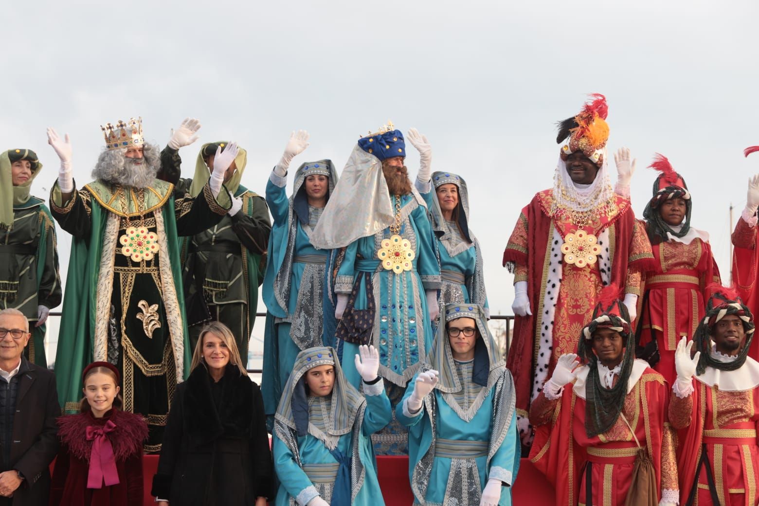 Los Reyes Magos llegan a la Marina