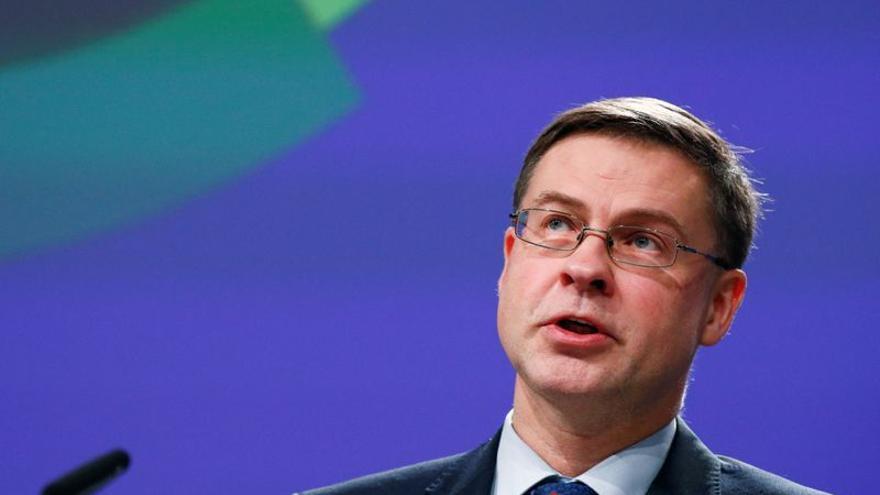 El vicepresidente de la Comisión Europea, Valdis Dombrovskis.