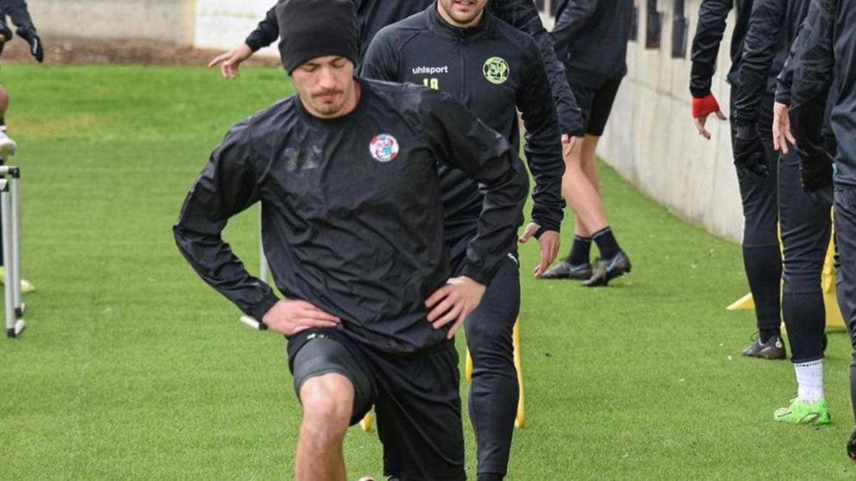 Un entrenamiento del Zamora CF.