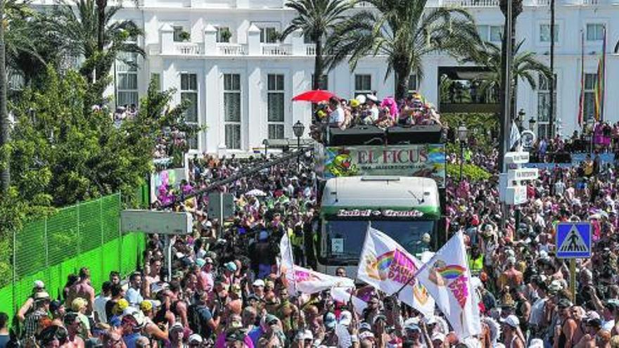 Celebración del Gay Pride en Maspalomas, en la isla de Gran Canaria.