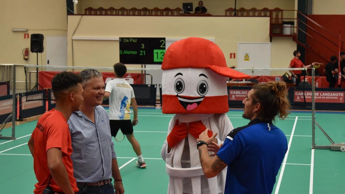 Cancha de bádminton en Arrecife.