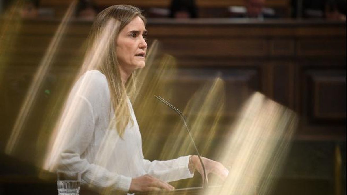 La ministra Aagesen, durante el pleno en el que se rechazó el decreto.