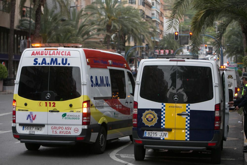 Un herido grave al ser atropellado en Alicante por una moto que se dio a la fuga