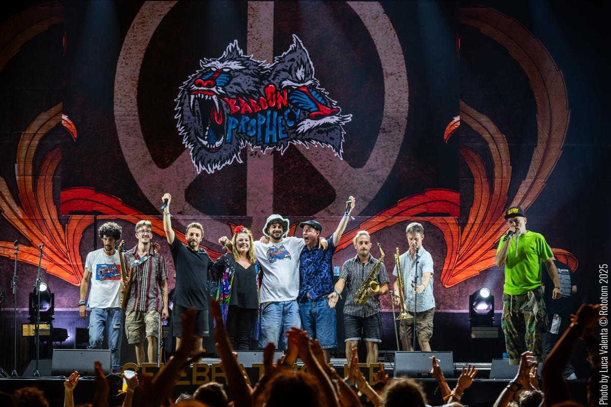 Baboon Prophecy durante su actuación el Rototom Sunsplash de Benicàssim el pasado 2025.