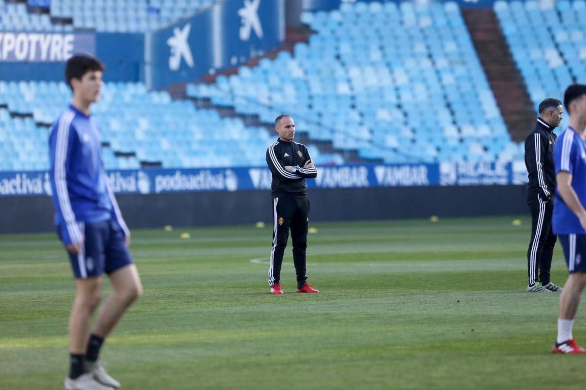 Entrenamiento del Real Zaragoza juvenil