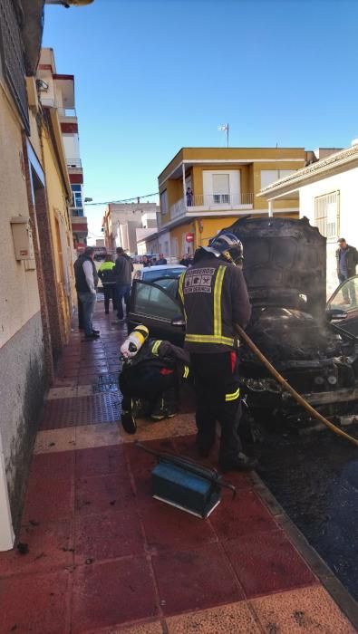 Pillado cuando quemaba coches en Alcantarilla