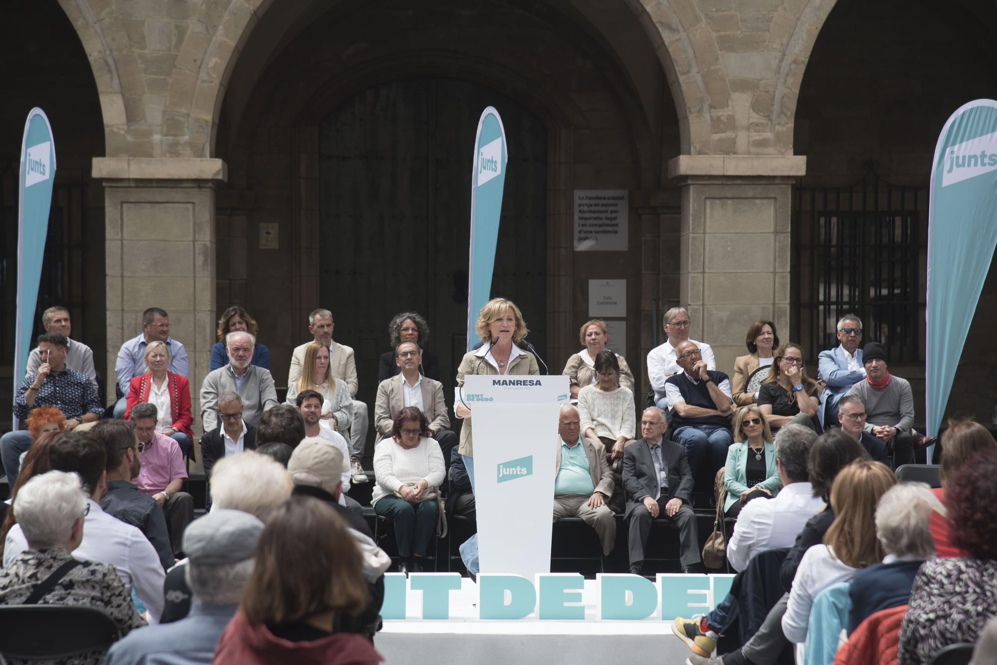 Acte central del candidat a l'alcaldia de Manresa de Junts, Ramon Bacardit