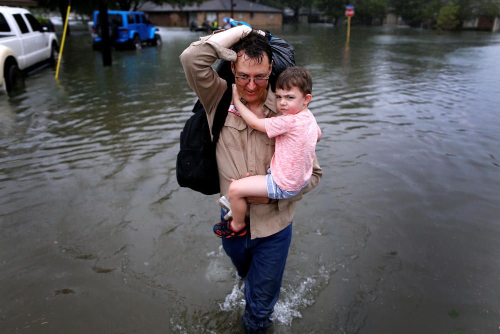 La tormenta tropical Harvey asola Texas