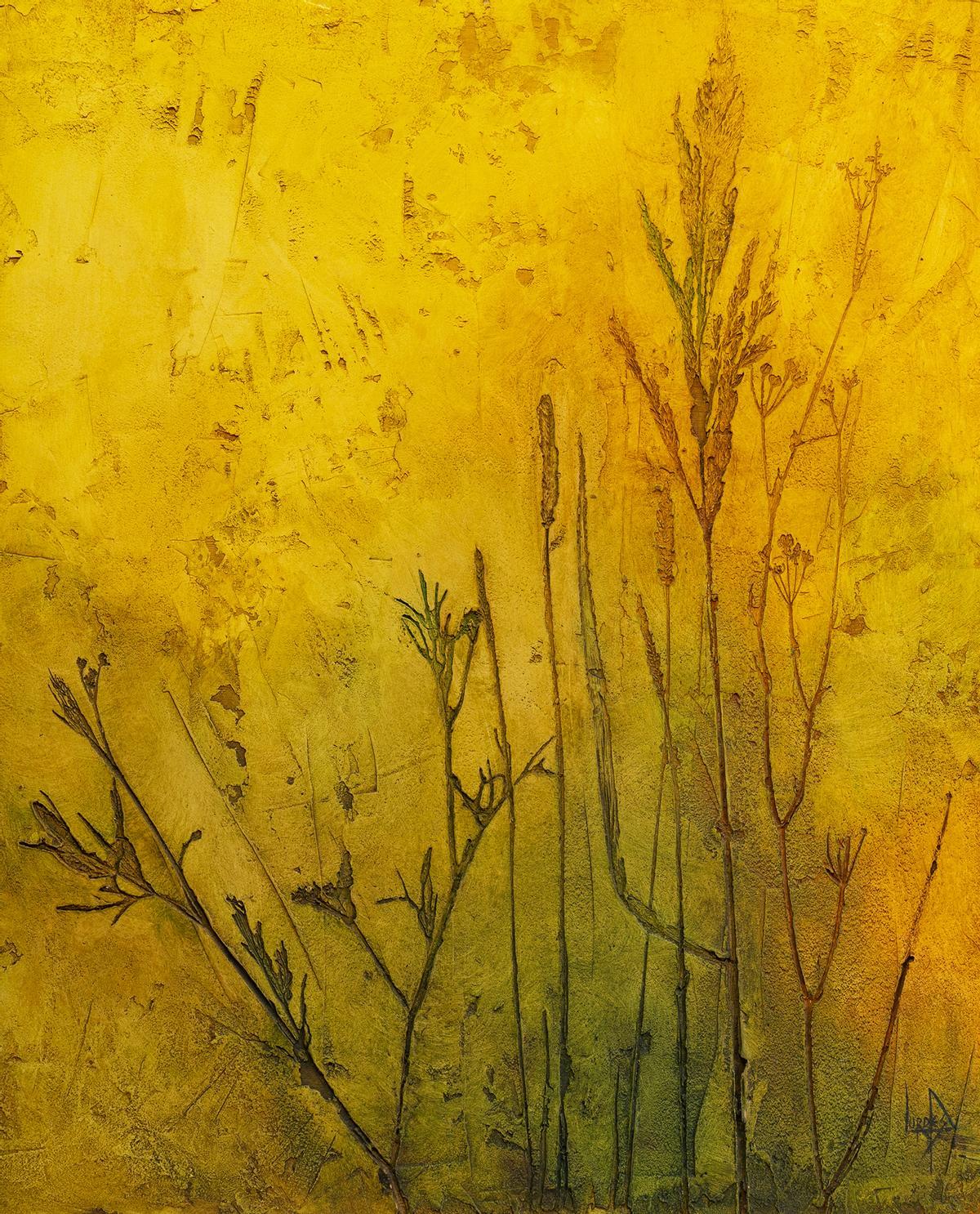 'Males herbes', tècnica mixta, de Lurdes Portas.