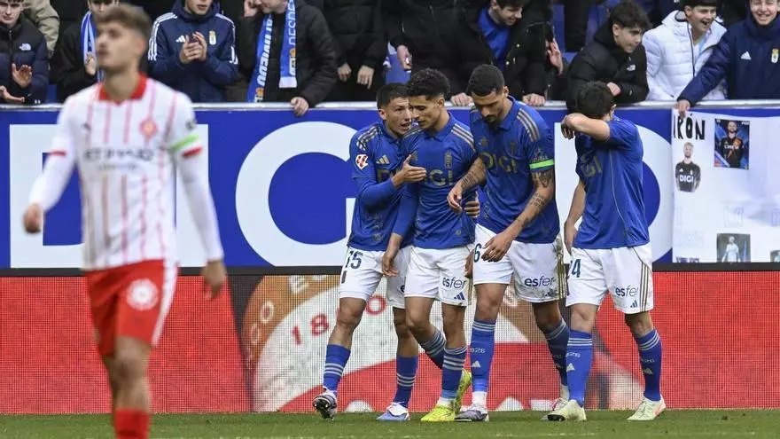 Ilyas Chaira decide ante el Girona y corta la mala racha del Oviedo