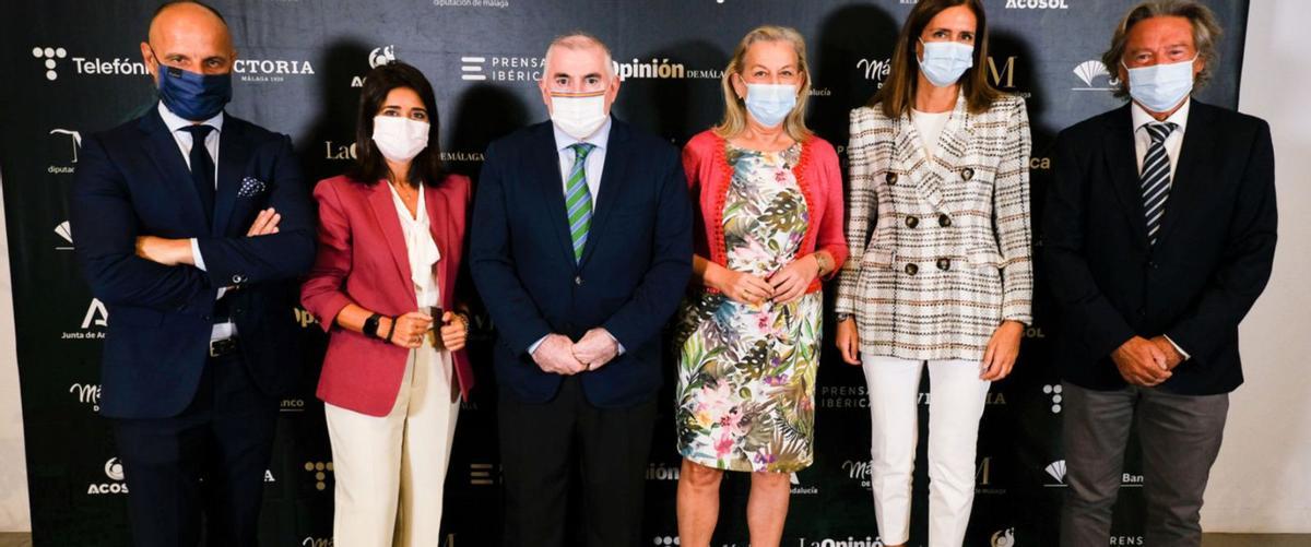 Sergio Ragel, Belén Jurado, Manuel Marmolejo, Francisca Caracuel, Pilar Martínez y Gabriel Arrabal.