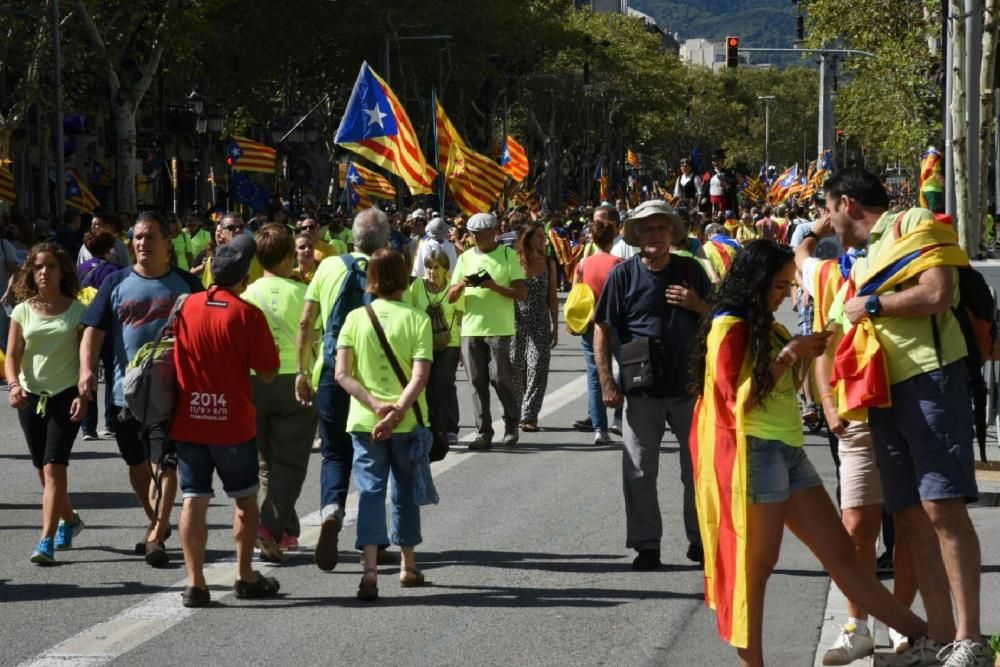 Bagencs a la concentració de Barcelona.