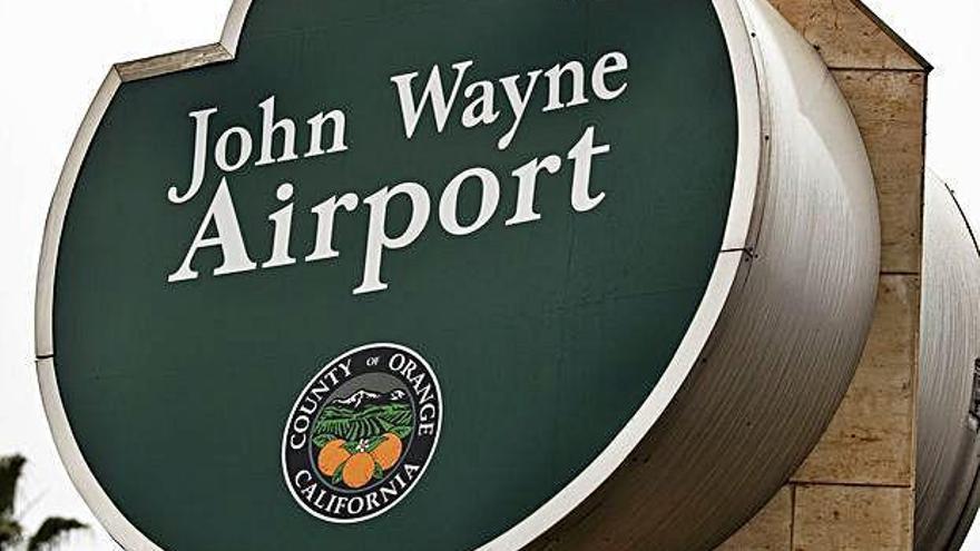El aeropuerto John Wayne.