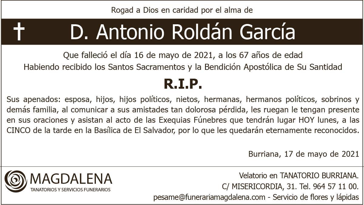 D. Antonio Roldán García