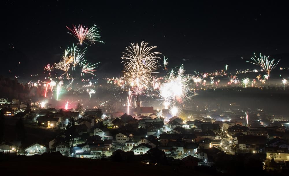 New Year's Eve celebration in Burgberg im Allgaeu