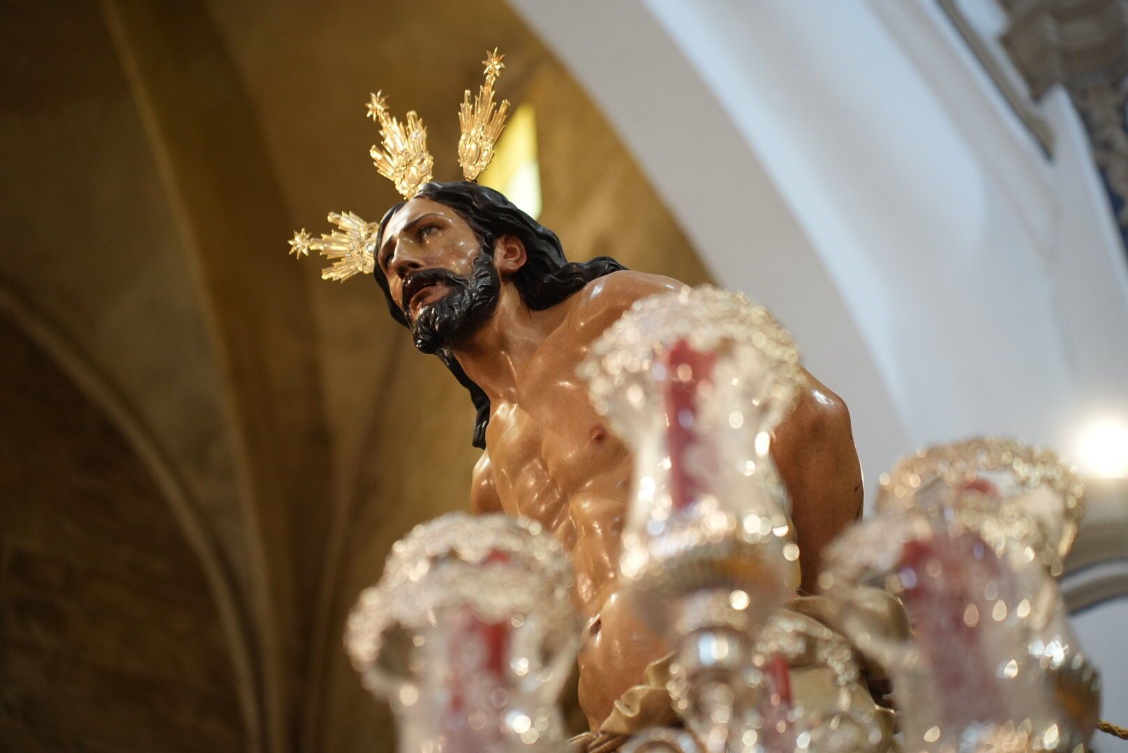 Nuestro Padre Jesús de la Columna de Lucena ya está en la iglesia San Francisco