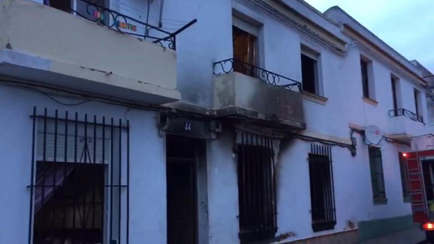 Incendio en una vivienda de Almendralejo