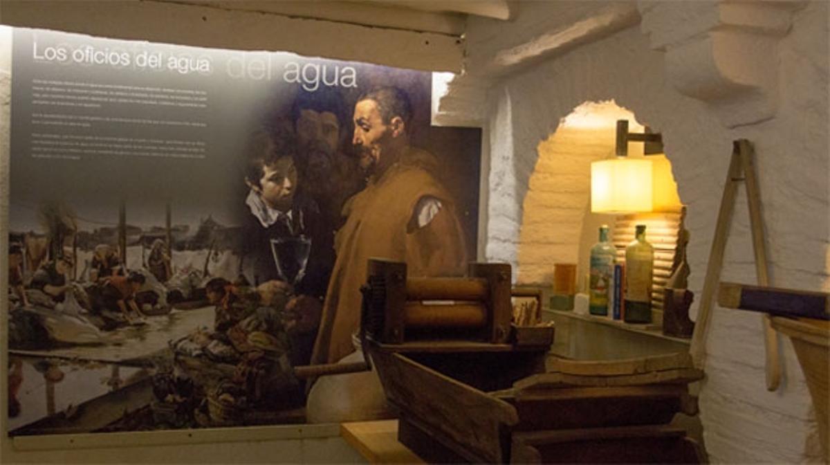 Sala dedicada a los oficios del agua en La Casa del Agua.