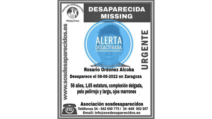 Localizada la mujer de 56 años desaparecida hace dos semanas en Zaragoza