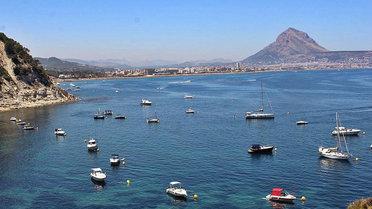 Barcas amarradas en la Cala Sardinera este verano | ALFONS PADILLA