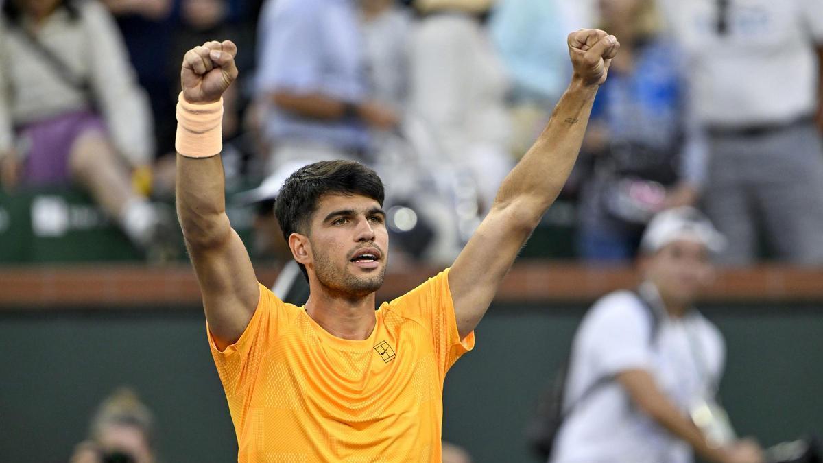 アルカラス、インディアンウェルズデビュー戦でディミトロフを圧勝、2026年も無敗を維持