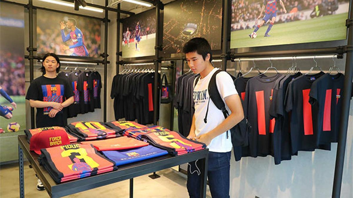 Así es la tienda especial del Barça en el centro de Tokyo