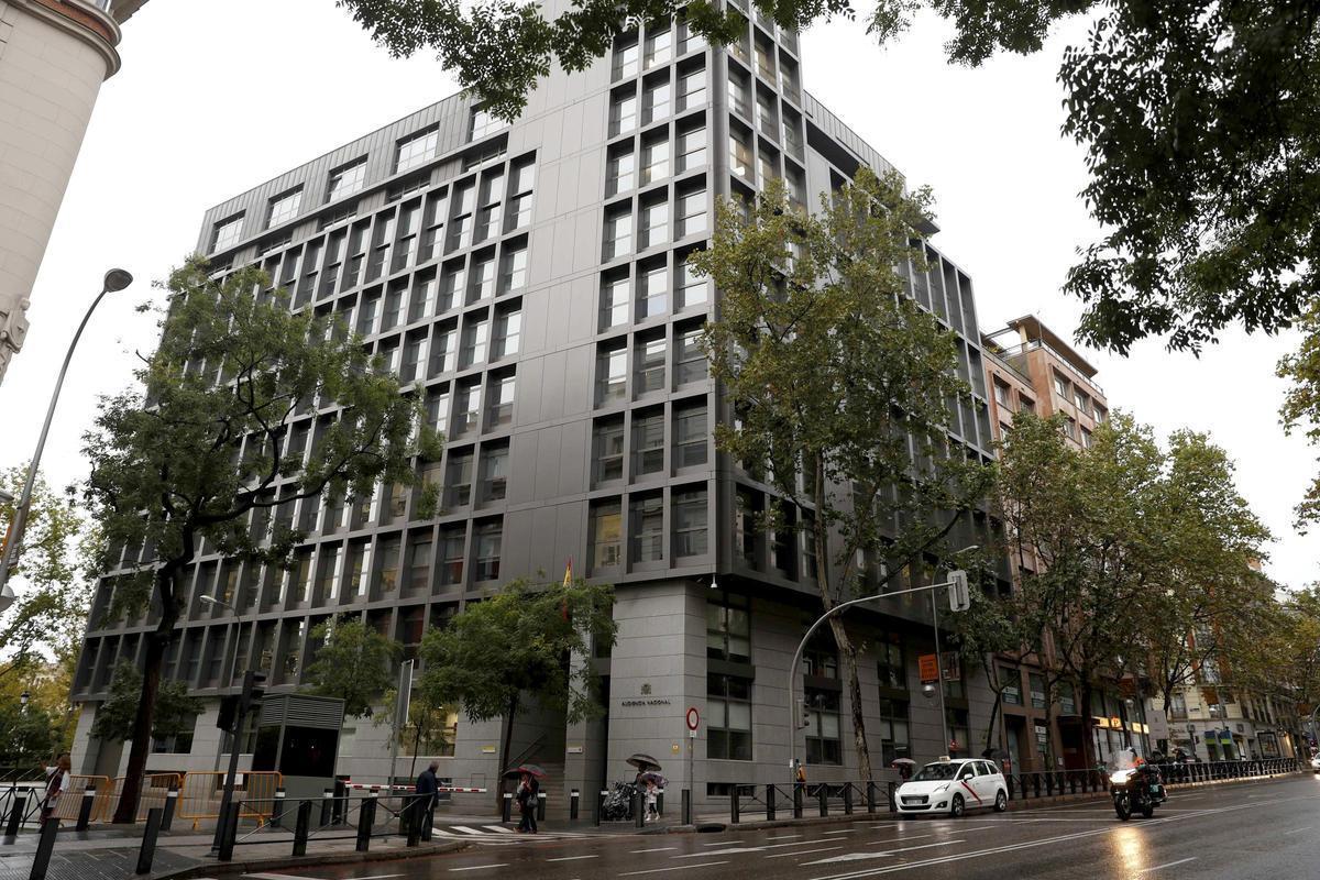 Vista del edificio de la Audiencia Nacional.