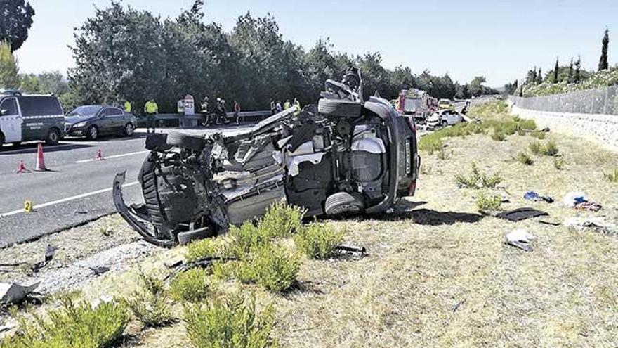 El accidente de la carretera de Alcúdia se produjo ayer a las diez y cuarto de la mañana.