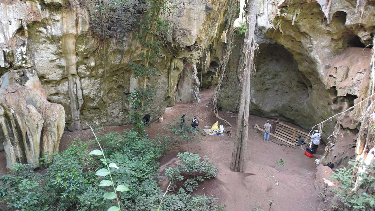 Cueva en la que se encontraron los restos del pequeño