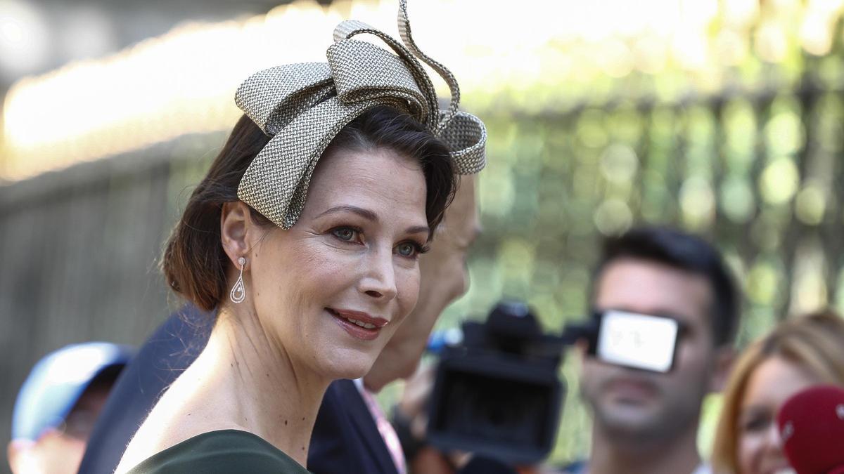 Esther Doña en la boda del Duque de Huéscar y Sofía Palazuelo