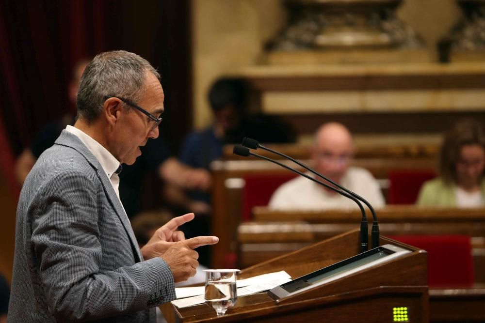 Ple del Parlament d'aprovació de la llei del referèndum