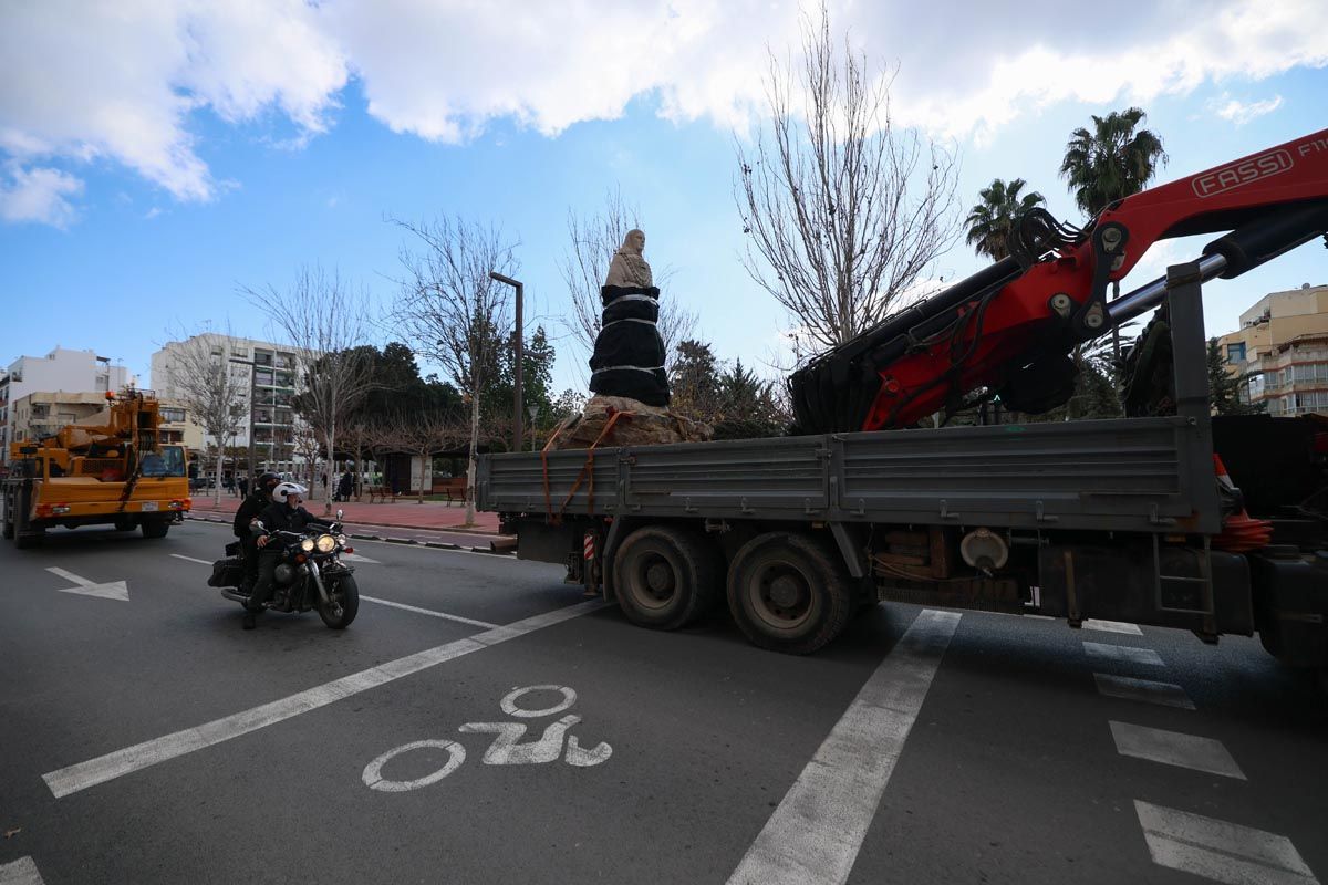 Galería: Todas las imagenes del traslado de la pagesa de Ibzia a su nueva ubicación