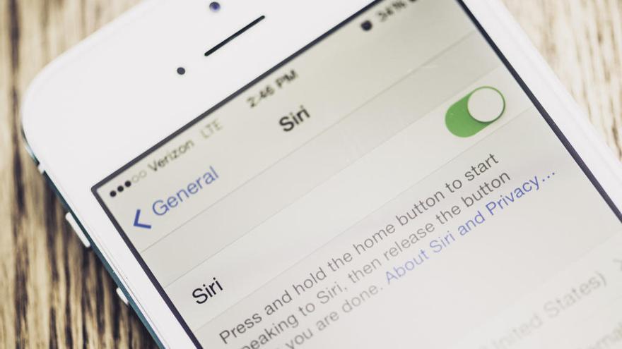 Siri, el asistente de voz de Apple.