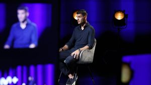 Álvaro Morata, durante la entrevista en Movistar