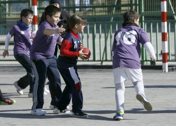 BALONMANO: Maristas-Casablanca (alevín masculino) / Maristas-Balonmano Aragón (infantil) / Maristas-Aragón Santa Isabel (benjamín mixto)