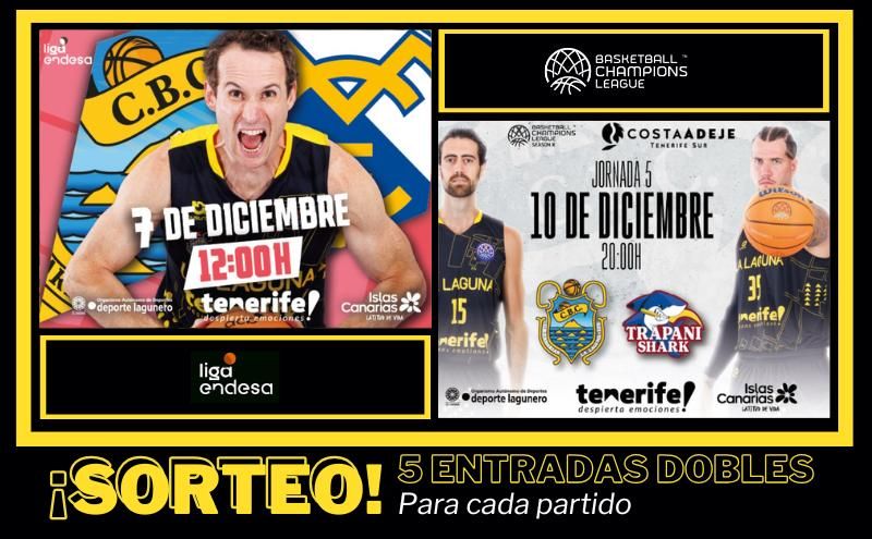 Gana entradas dobles para cada uno de los partidazos de La Laguna Tenerife