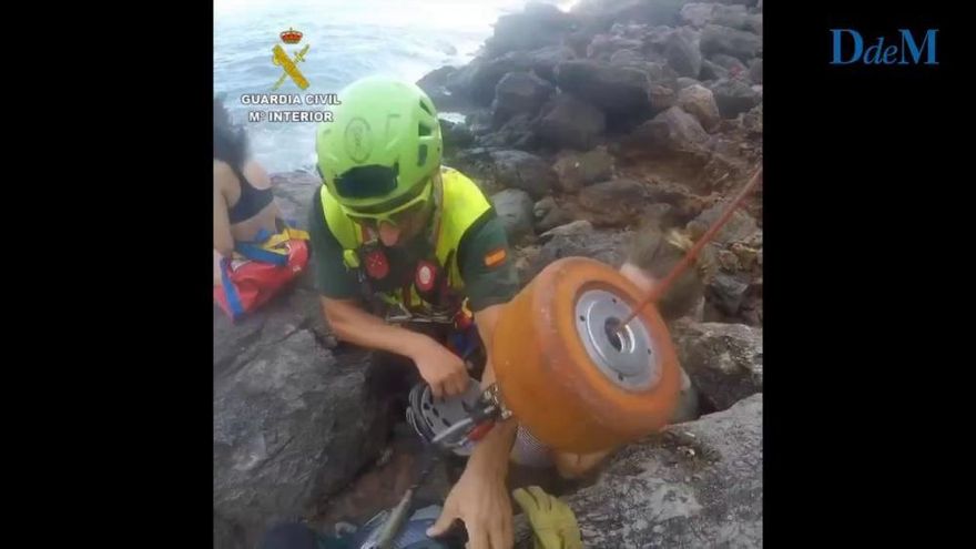 Rettungsaktion mit einem Helikopter