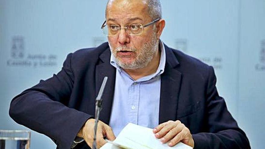 Francisco Igea, en su comparecencia en la rueda de prensa posterior al Consejo de Gobierno.