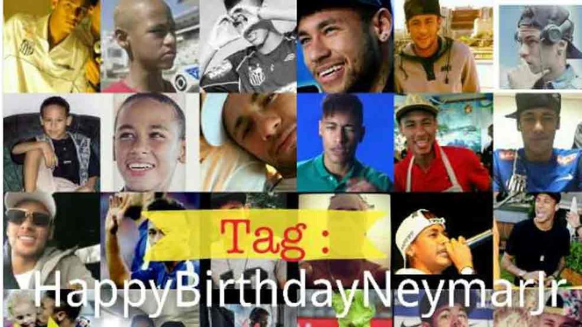 Neymar celebra su aniversario