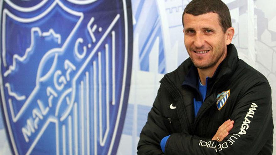 Javi Gracia se siente contento y «feliz» de estar en el Málaga.