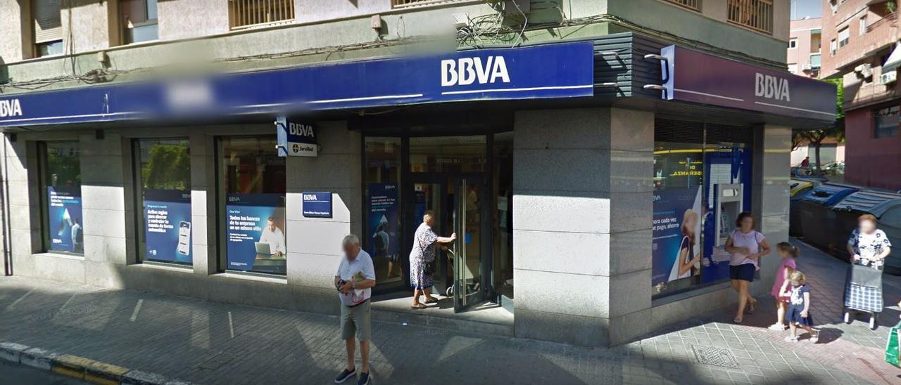 La sucursal del BBVA en la avenida de Novelda en Alicante